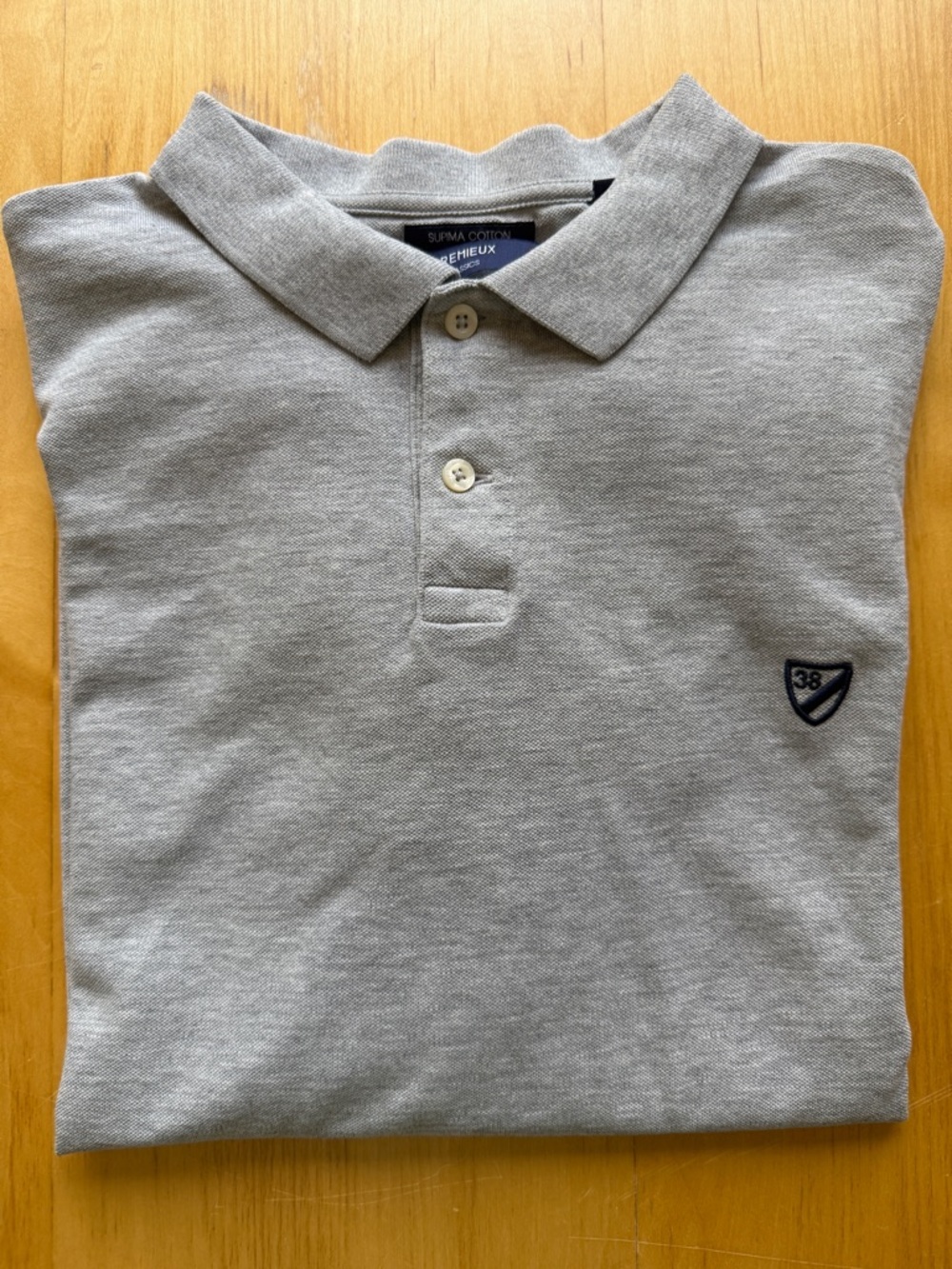 Cremieux Supima Cotton Polo Shirt XL Gray Classic Short Sleeve Mens Golf Casual
